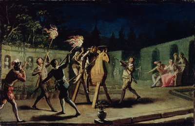 Don Quixote and Sancho Panza riding Clavileno by Zacarias Gonzalez Velazquez
